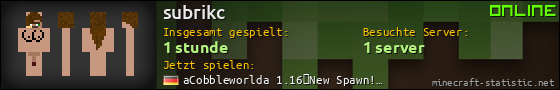 Benutzerleisten 560x90 für subrikc