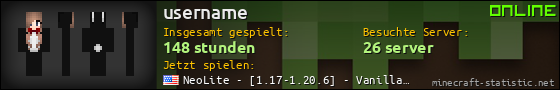 Benutzerleisten 560x90 für username