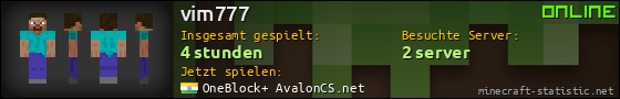 Benutzerleisten 560x90 für vim777