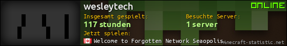 Benutzerleisten 560x90 für wesleytech
