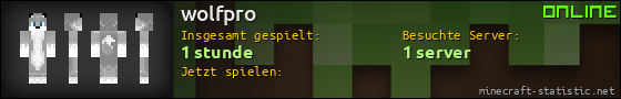 Benutzerleisten 560x90 für wolfpro