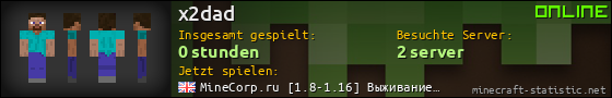 Benutzerleisten 560x90 für x2dad
