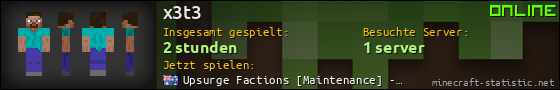 Benutzerleisten 560x90 für x3t3