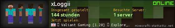 Benutzerleisten 560x90 für xLoggii