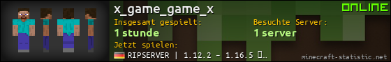 Benutzerleisten 560x90 für x_game_game_x