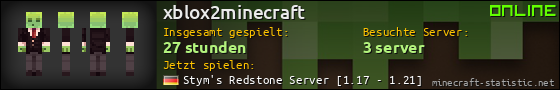 Benutzerleisten 560x90 für xblox2minecraft