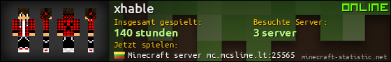 Benutzerleisten 560x90 für xhable