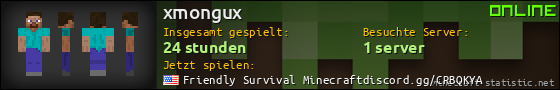 Benutzerleisten 560x90 für xmongux