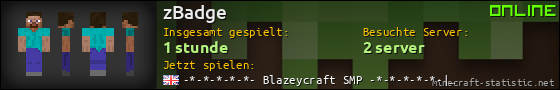Benutzerleisten 560x90 für zBadge