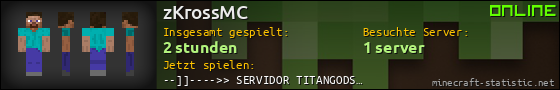 Benutzerleisten 560x90 für zKrossMC