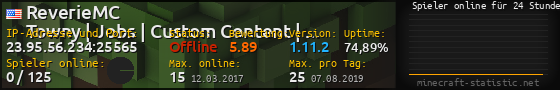 Userbar 560x90 mit Online-Player-Charts für Server 23.95.56.234:25565