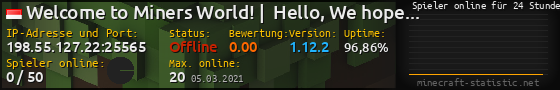 Userbar 560x90 mit Online-Player-Charts für Server 198.55.127.22:25565