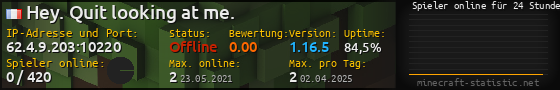 Userbar 560x90 mit Online-Player-Charts für Server 62.4.9.203:10220
