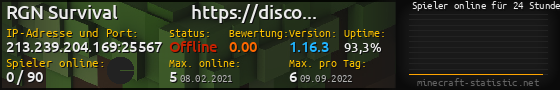 Userbar 560x90 mit Online-Player-Charts für Server 213.239.204.169:25567