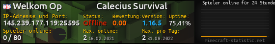 Userbar 560x90 mit Online-Player-Charts für Server 145.239.177.119:25595