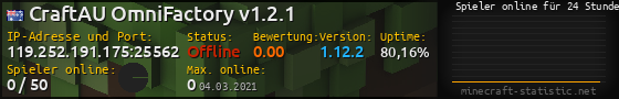 Userbar 560x90 mit Online-Player-Charts für Server 119.252.191.175:25562