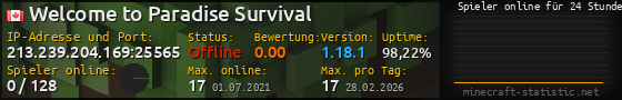 Userbar 560x90 mit Online-Player-Charts für Server 213.239.204.169:25565