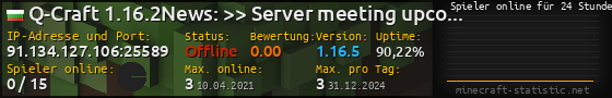 Userbar 560x90 mit Online-Player-Charts für Server 91.134.127.106:25589