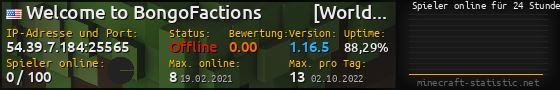 Userbar 560x90 mit Online-Player-Charts für Server 54.39.7.184:25565