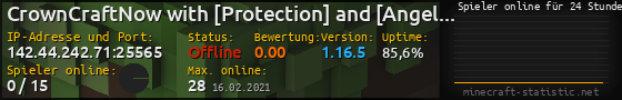 Userbar 560x90 mit Online-Player-Charts für Server 142.44.242.71:25565