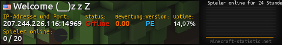 Userbar 560x90 mit Online-Player-Charts für Server 207.244.226.116:14969