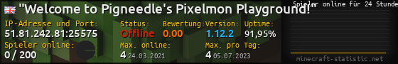 Userbar 560x90 mit Online-Player-Charts für Server 51.81.242.81:25575