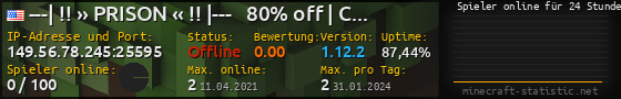 Userbar 560x90 mit Online-Player-Charts für Server 149.56.78.245:25595