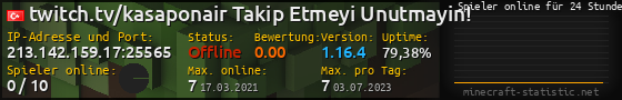 Userbar 560x90 mit Online-Player-Charts für Server 213.142.159.17:25565