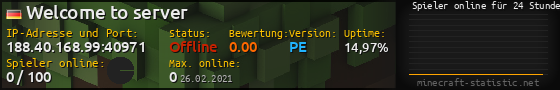 Userbar 560x90 mit Online-Player-Charts für Server 188.40.168.99:40971