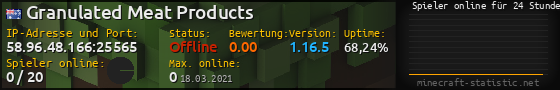 Userbar 560x90 mit Online-Player-Charts für Server 58.96.48.166:25565