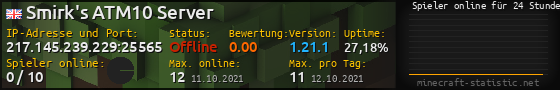 Userbar 560x90 mit Online-Player-Charts für Server 217.145.239.229:25565
