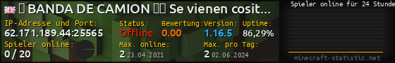 Userbar 560x90 mit Online-Player-Charts für Server 62.171.189.44:25565