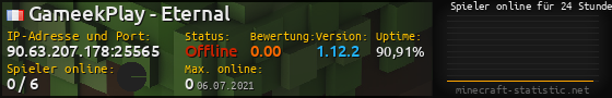 Userbar 560x90 mit Online-Player-Charts für Server 90.63.207.178:25565