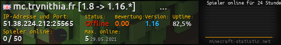 Userbar 560x90 mit Online-Player-Charts für Server 51.38.224.212:25565