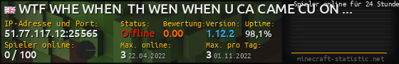 Userbar 560x90 mit Online-Player-Charts für Server 51.77.117.12:25565