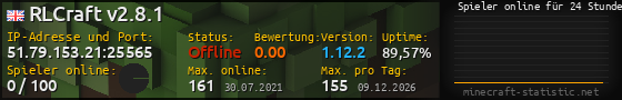 Userbar 560x90 mit Online-Player-Charts für Server 51.79.153.21:25565