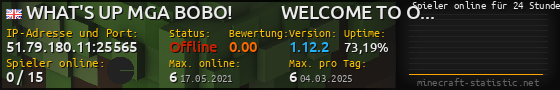 Userbar 560x90 mit Online-Player-Charts für Server 51.79.180.11:25565