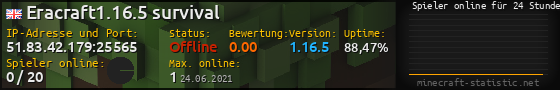 Userbar 560x90 mit Online-Player-Charts für Server 51.83.42.179:25565