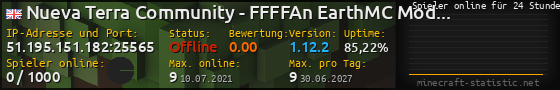 Userbar 560x90 mit Online-Player-Charts für Server 51.195.151.182:25565