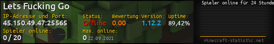Userbar 560x90 mit Online-Player-Charts für Server 45.150.49.47:25565