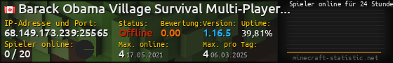 Userbar 560x90 mit Online-Player-Charts für Server 68.149.173.239:25565