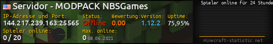 Userbar 560x90 mit Online-Player-Charts für Server 144.217.239.163:25565