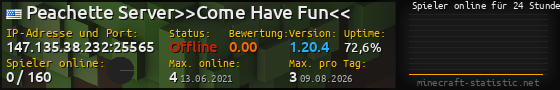 Userbar 560x90 mit Online-Player-Charts für Server 147.135.38.232:25565