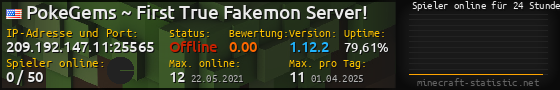 Userbar 560x90 mit Online-Player-Charts für Server 209.192.147.11:25565