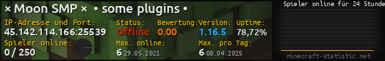 Userbar 560x90 mit Online-Player-Charts für Server 45.142.114.166:25539