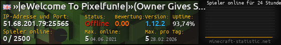 Userbar 560x90 mit Online-Player-Charts für Server 51.68.201.79:25565