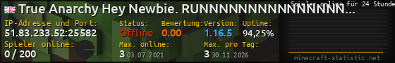 Userbar 560x90 mit Online-Player-Charts für Server 51.83.233.52:25582