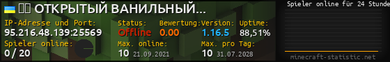 Userbar 560x90 mit Online-Player-Charts für Server 95.216.48.139:25569