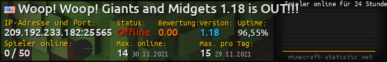 Userbar 560x90 mit Online-Player-Charts für Server 209.192.233.182:25565