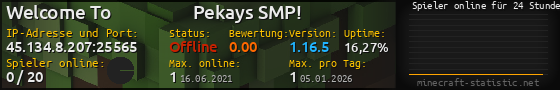 Userbar 560x90 mit Online-Player-Charts für Server 45.134.8.207:25565